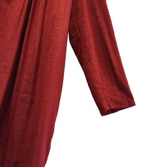 Anthropologie Dolan Blouse Top Women Small Left Coast Burnt Rust Orange Pullover - Picture 6 of 9